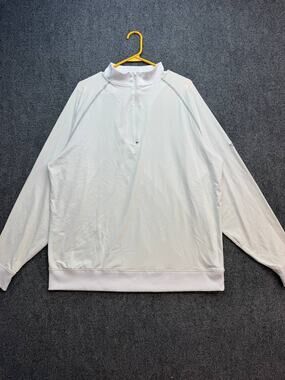 FootJoy Mens XL White LPGA International Golf 1/4 Zip Long Sleeve Pullover